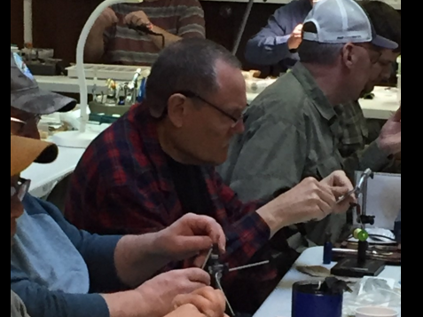 Former chapter president, Cliff Behrens is all business.
