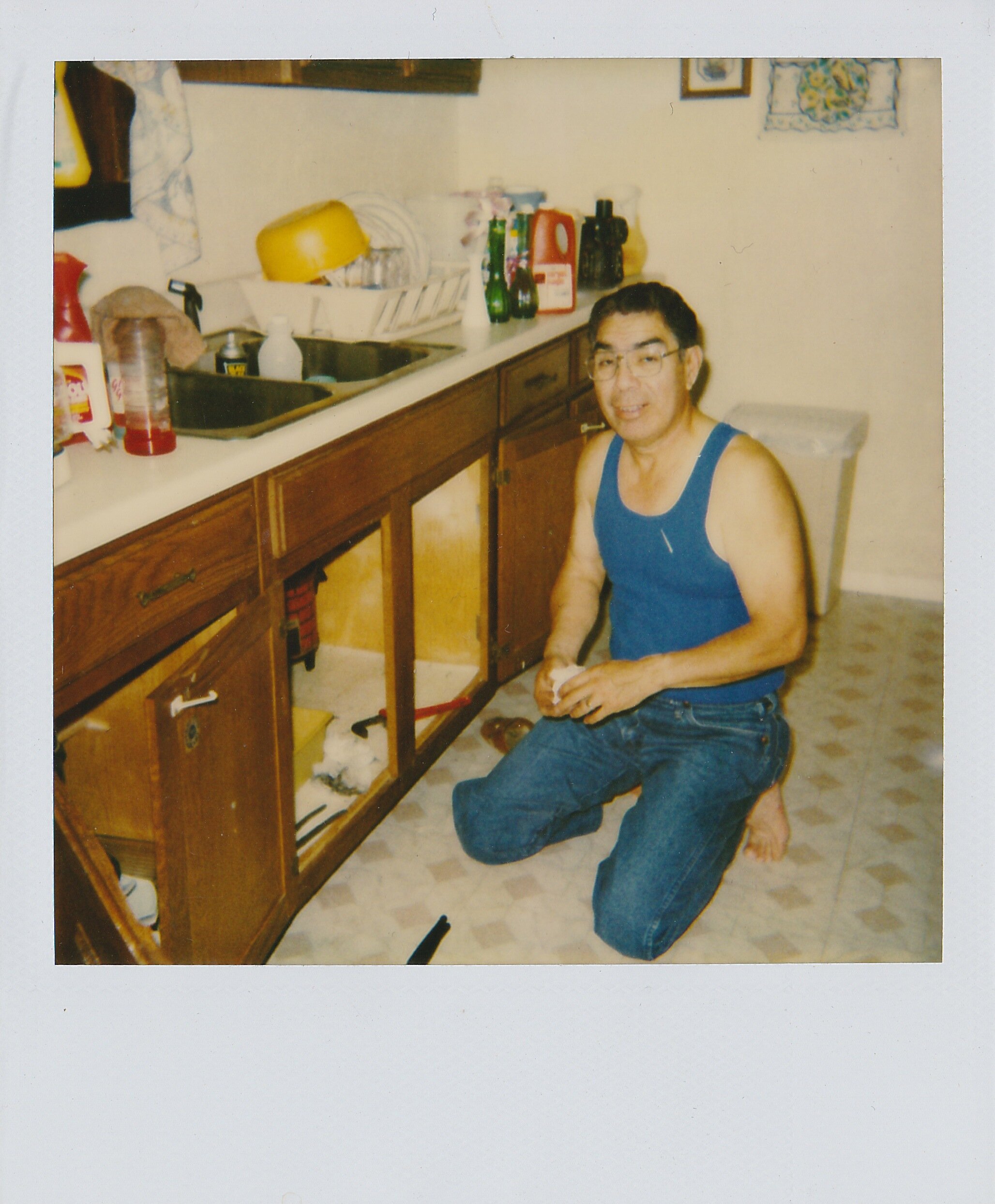 Grandpa Augustine in the Kitchen (date unknown)