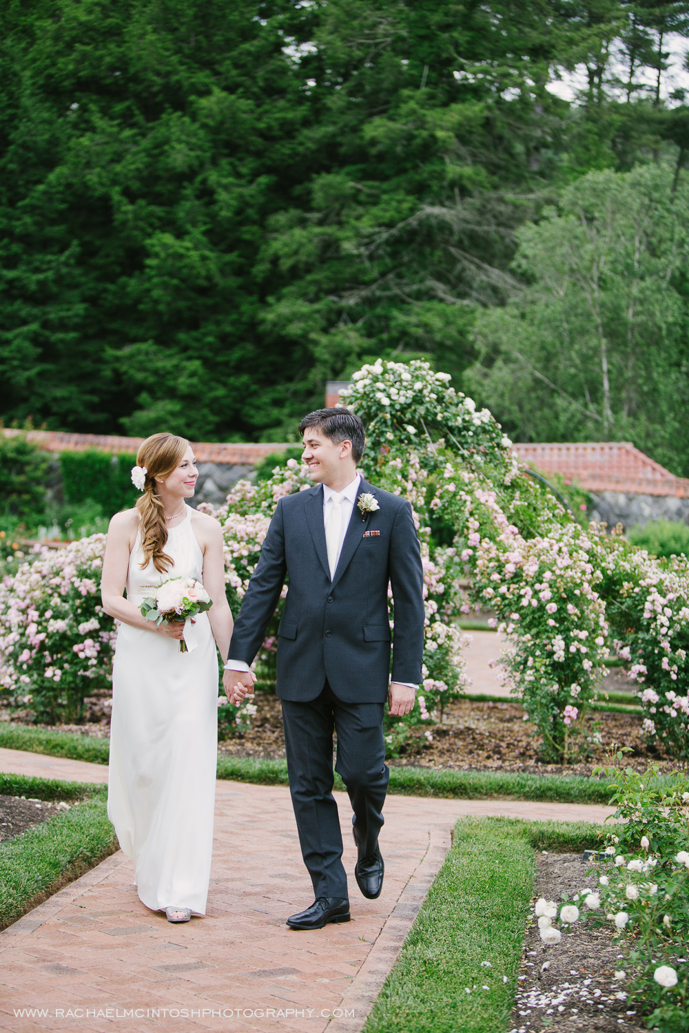 Biltmore Wedding Asheville NC - First Look in Rose Garden-22.jpg