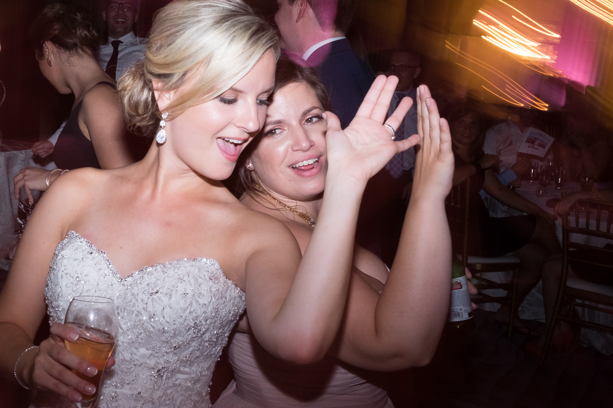 Danielle dances the night away during the reception at the One King West Hotel.
