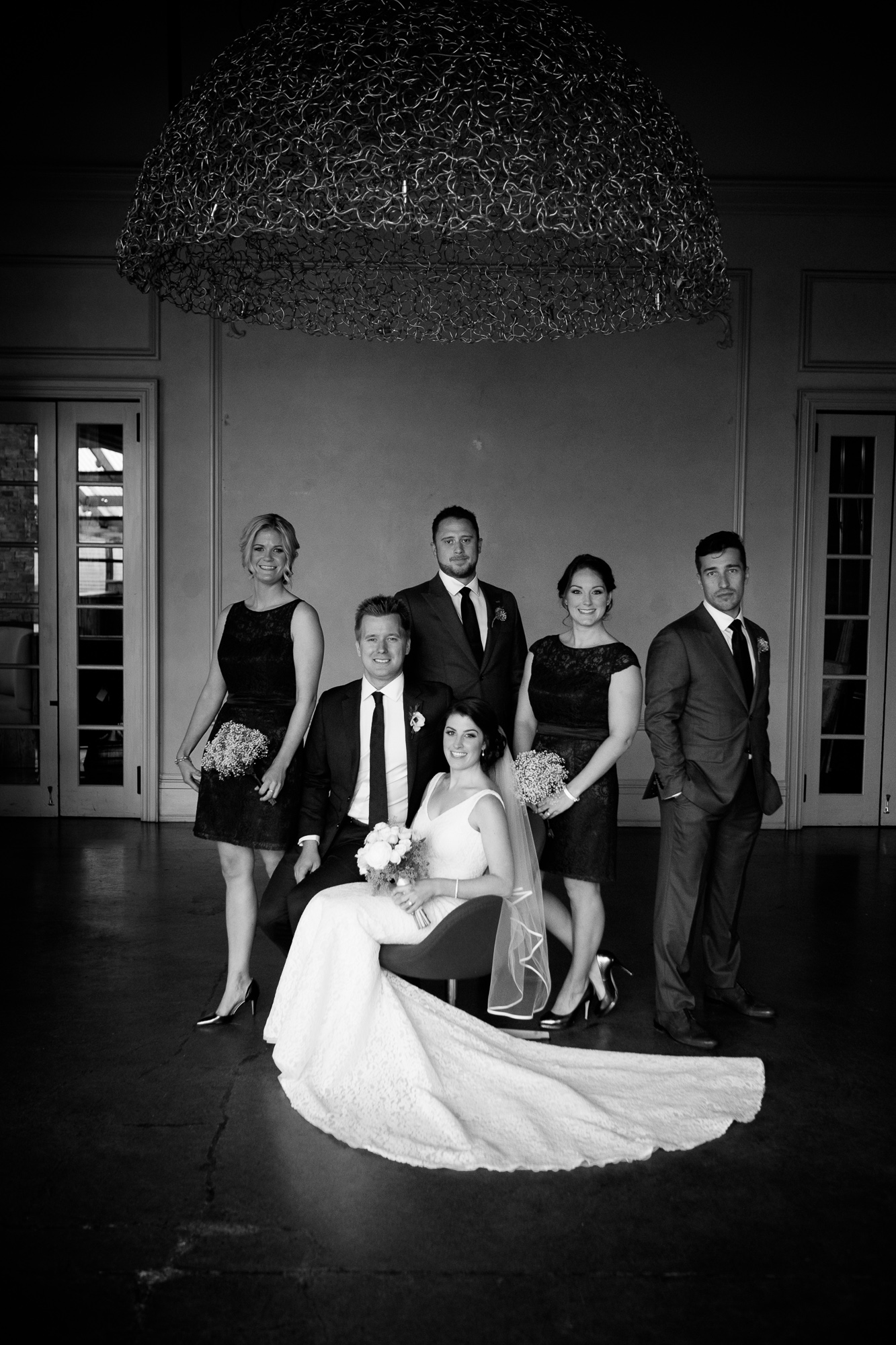  For me, a great moment will always trump a great portrait but there is something about this photograph of the wedding party from Emilie + John's wedding at 99 Sudbury in Toronto that I really like.  I think it has that timelessness and elegance to i