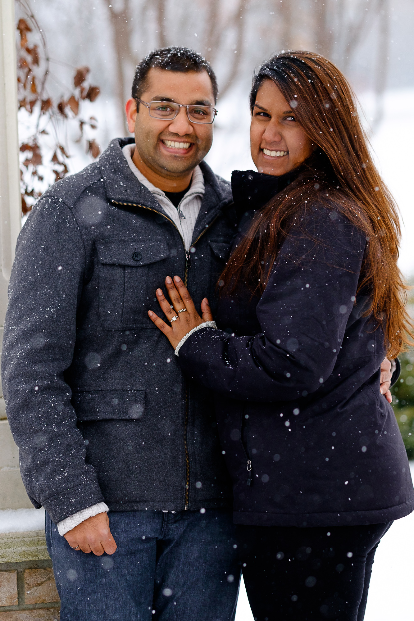  A portrait of Jay and Sarah after he proposed in Waterloo Park. 