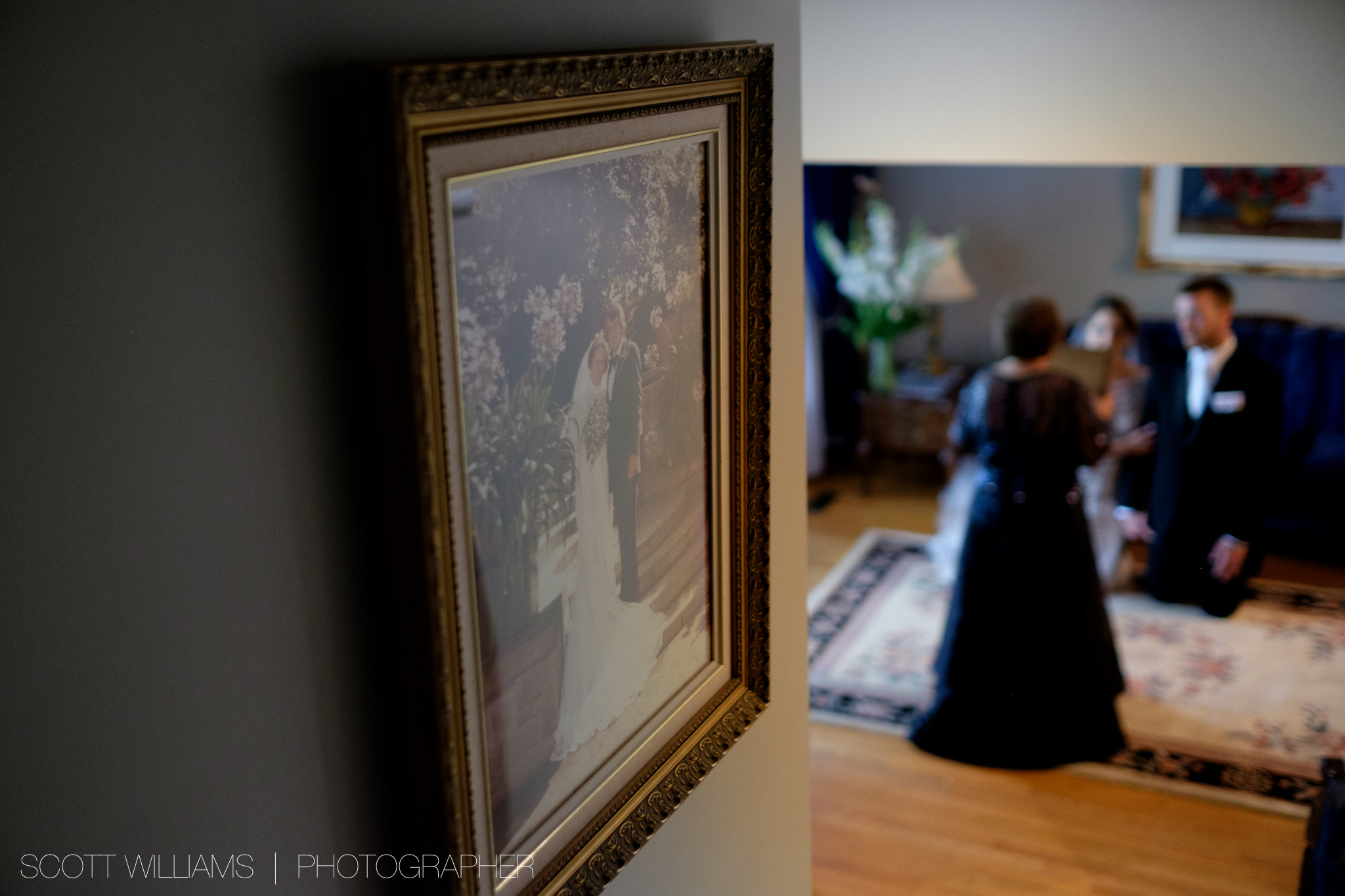  Christina + Tim receive a traditional Ukranian wedding blessing from her mother before leaving for their wedding ceremony. 