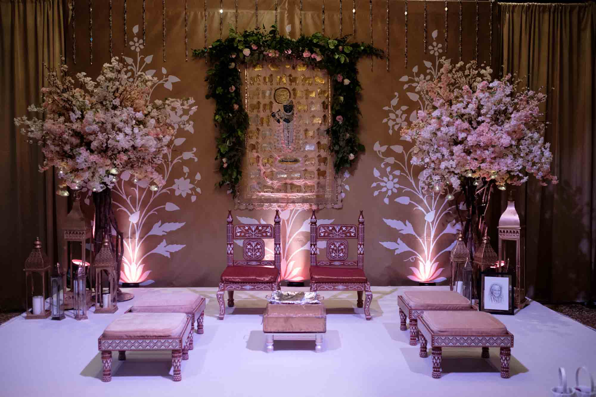  The stage for a wedding ceremony from a Toronto Indian wedding at the Liberty Grand 