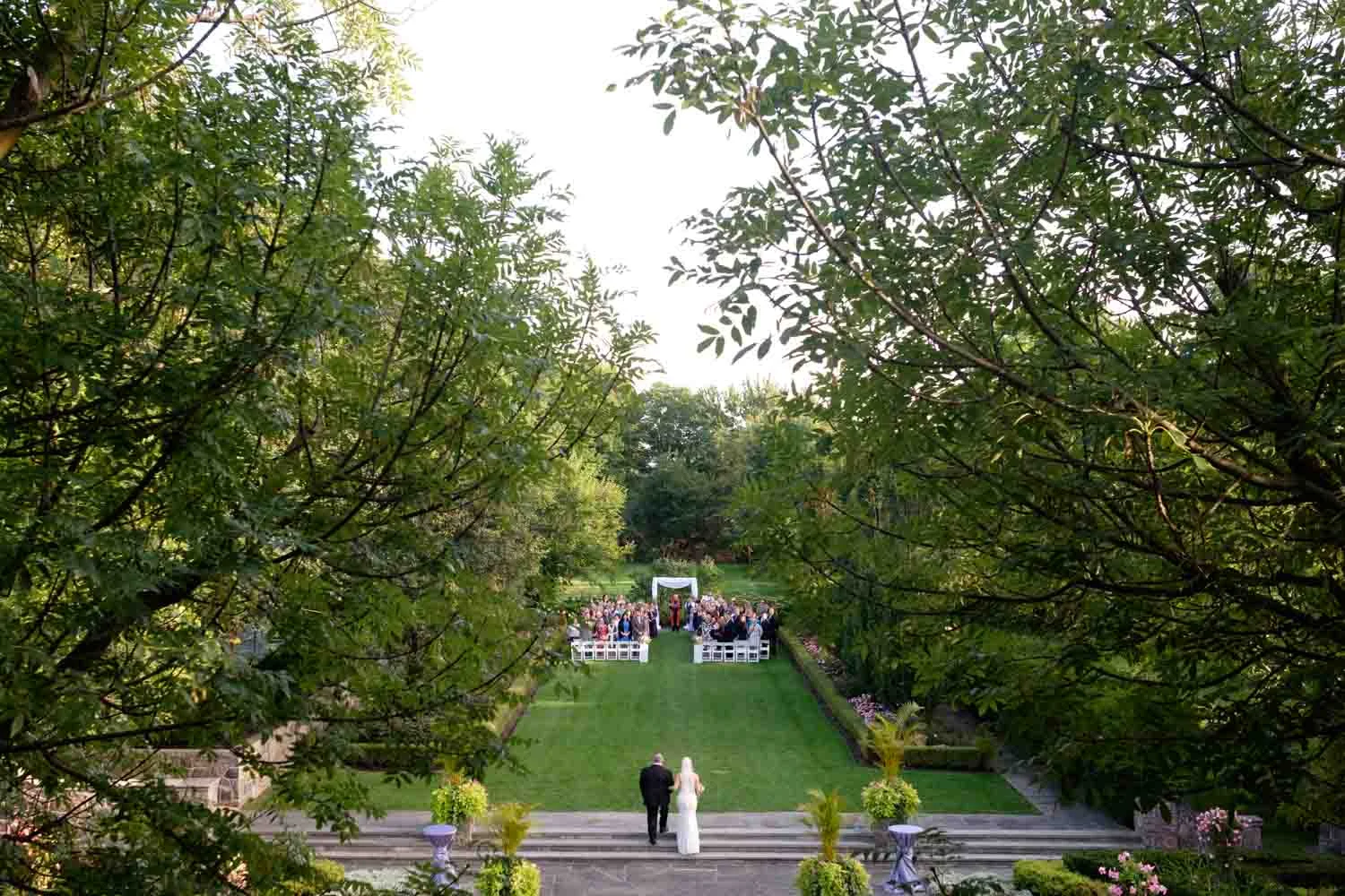a wedding image from a sam sex wedding at Graydon Hall in Toronto. 