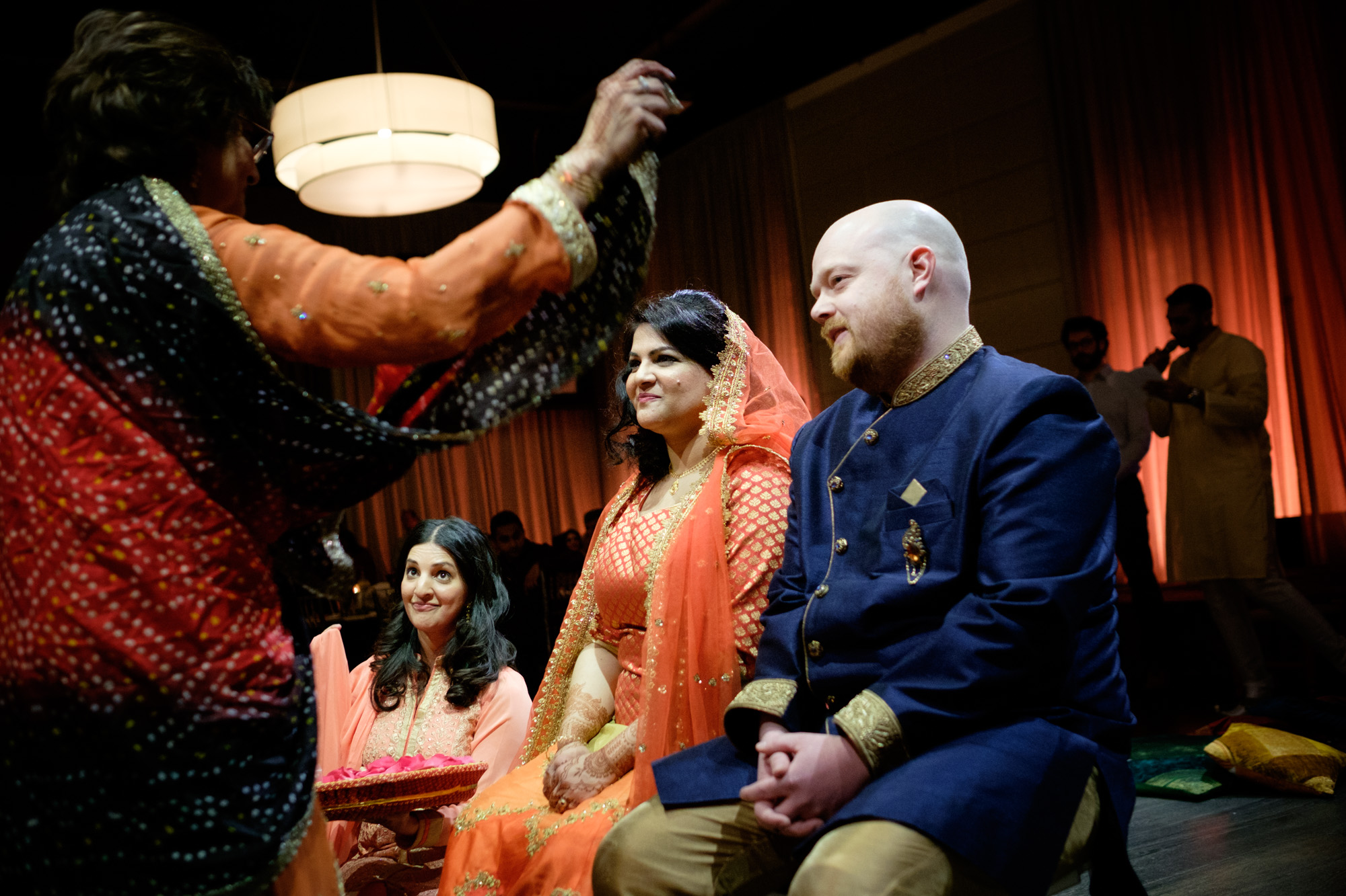 A photograph from Noor + John's mehndi ceremony at the Grand Luxe Event Boutique in Toronto. 