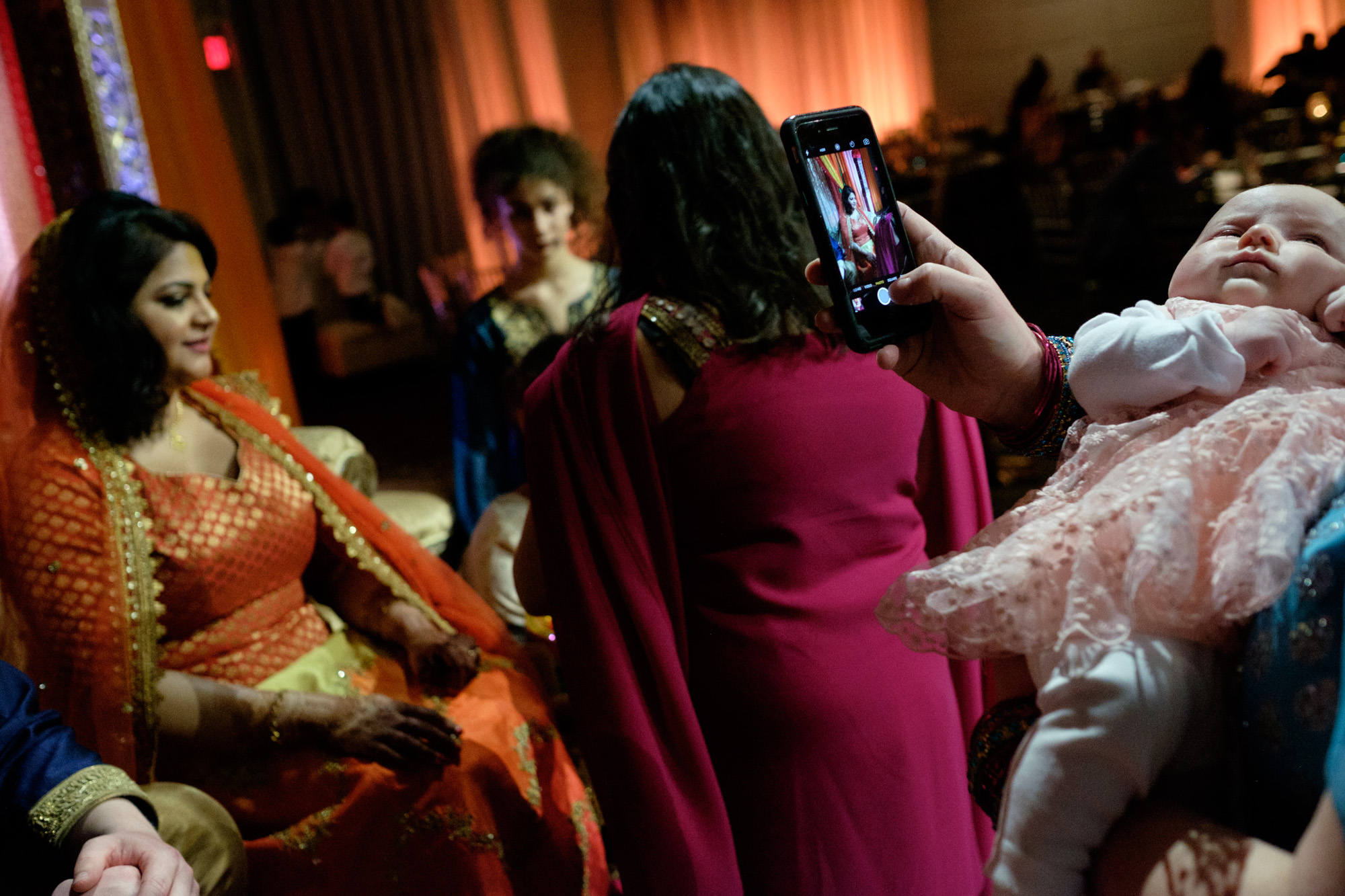 A photograph from Noor + John's mehndi ceremony at the Grand Luxe Event Boutique in Toronto. 