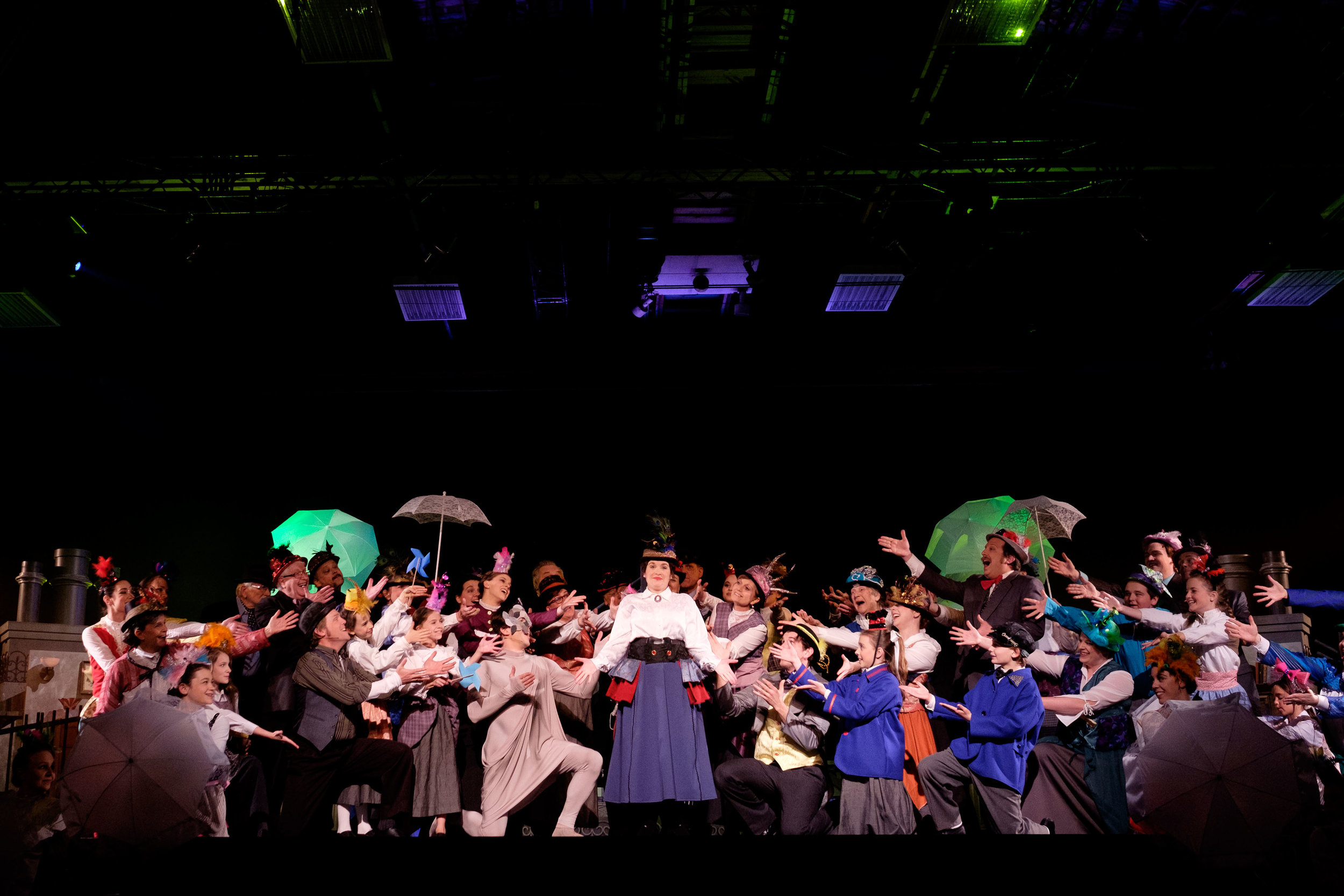  A theatre production photograph by Scott Williams of the stage production of Mary Poppins by The Community Players of New Hamburg in Ontario, Canada. 