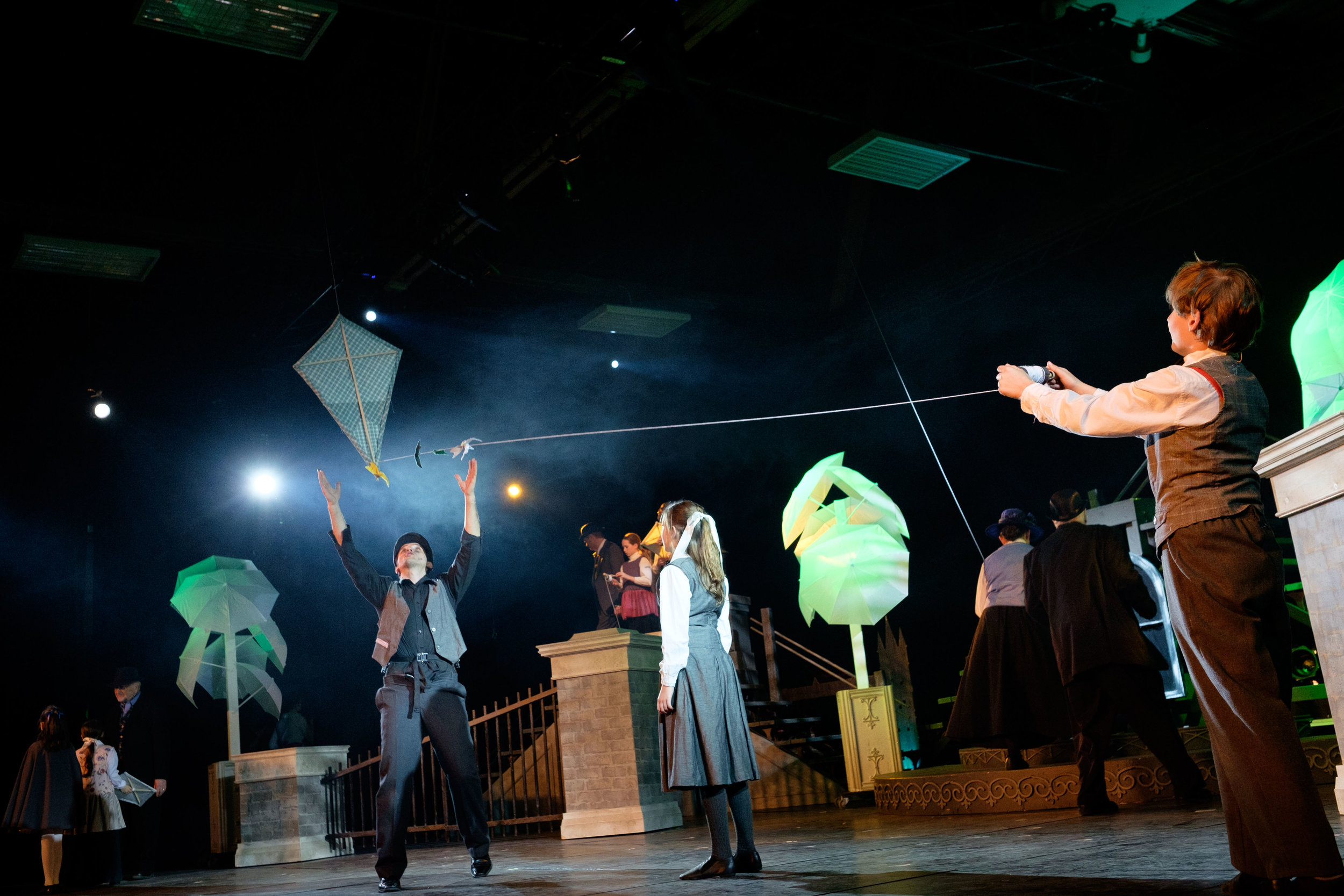  A theatre production photograph by Scott Williams of the stage production of Mary Poppins by The Community Players of New Hamburg in Ontario, Canada. 