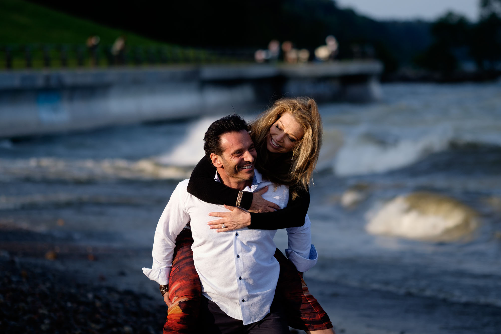  An engagement picture by Scott Williams of Cindy + Enrico at the R.C. Harris Water Treatment plant in the beaches neighbourhood in Toronto. 