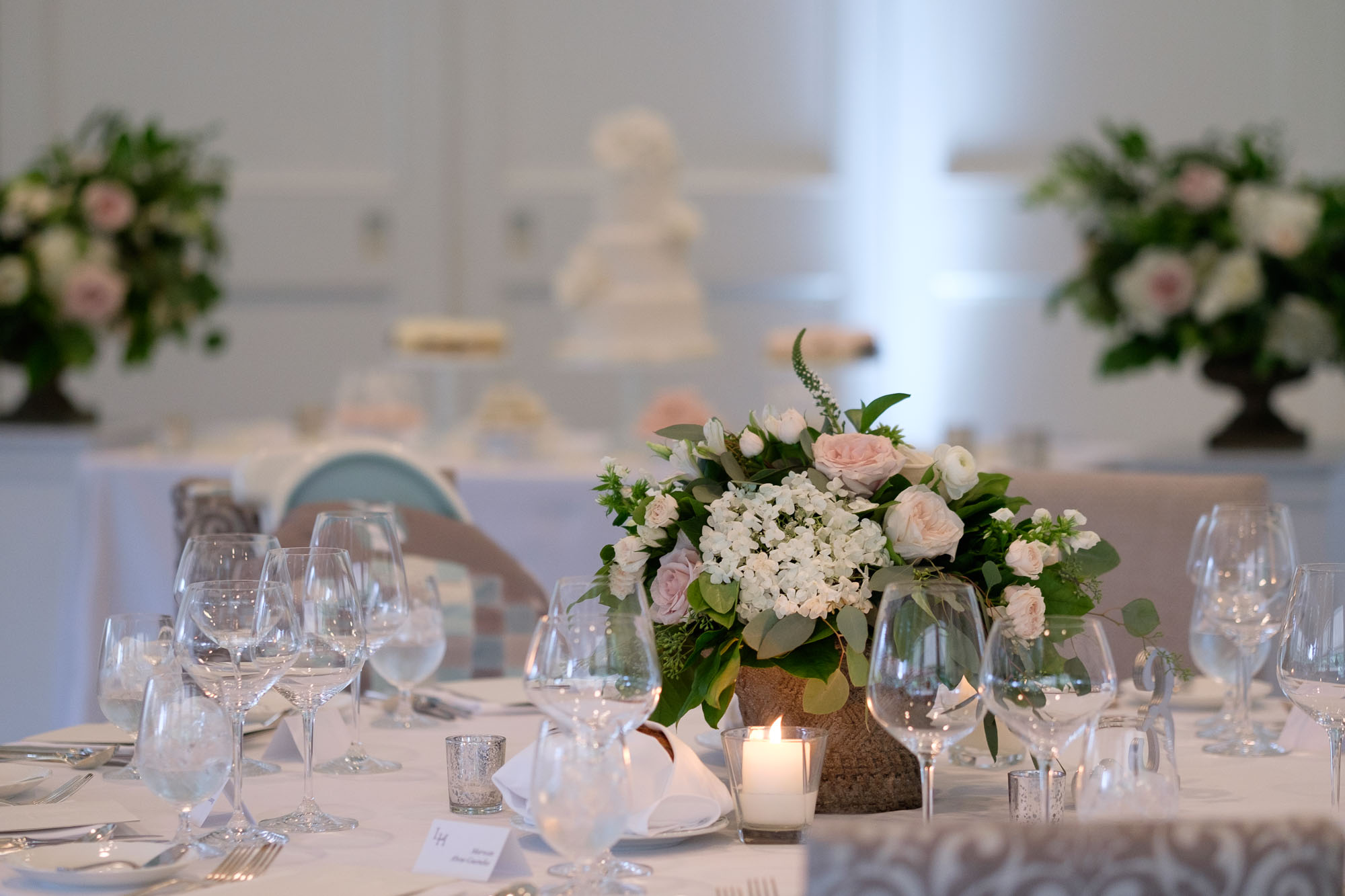  A wedding photograph of some of the details of the reception room at Teresa &amp; Robert's Langdon Hall wedding in Cambridge, Ontario. 