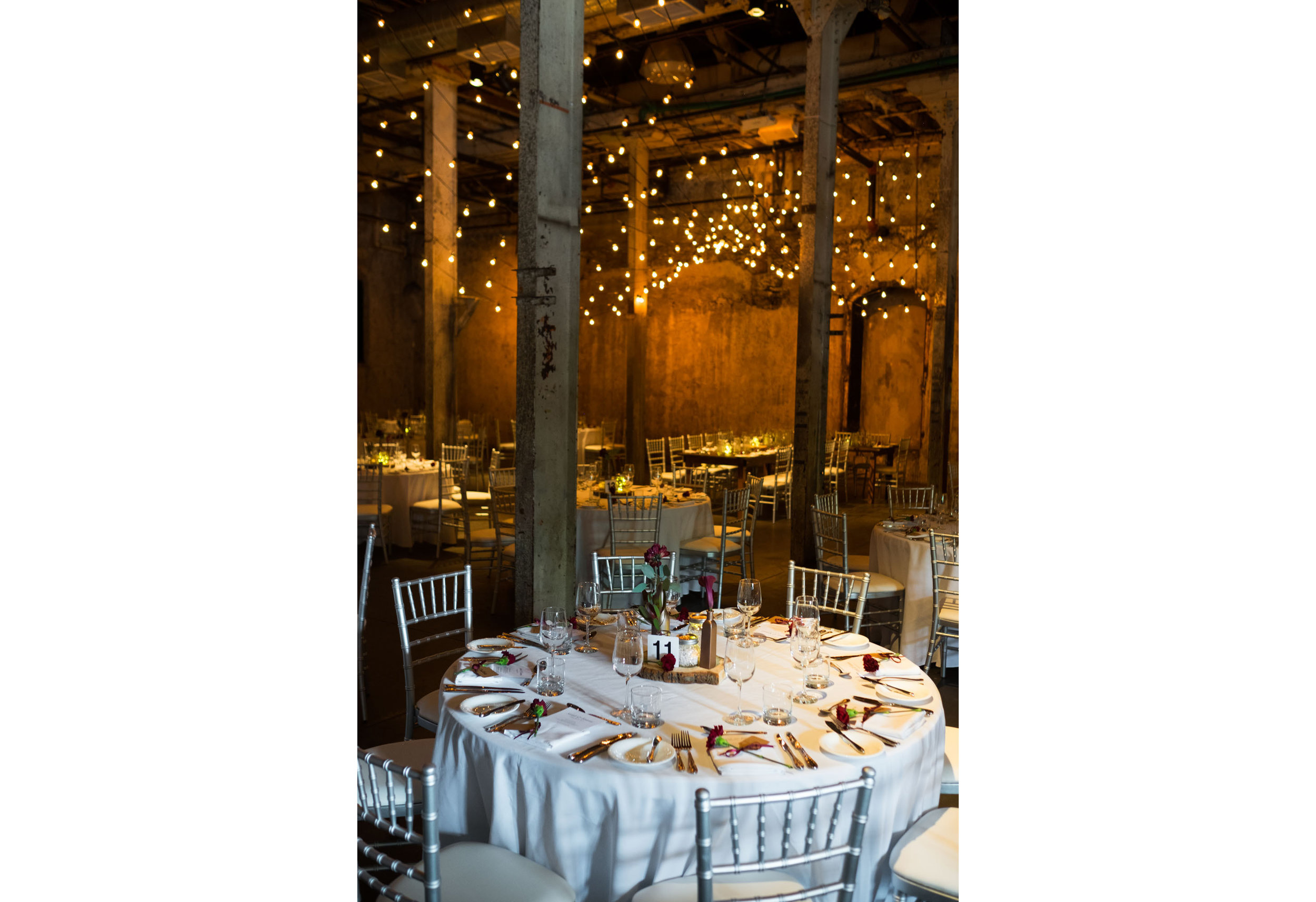  A photograph of the wedding details at Sarah + Konrads wedding at the Fermenting Cellar in Toronto. 