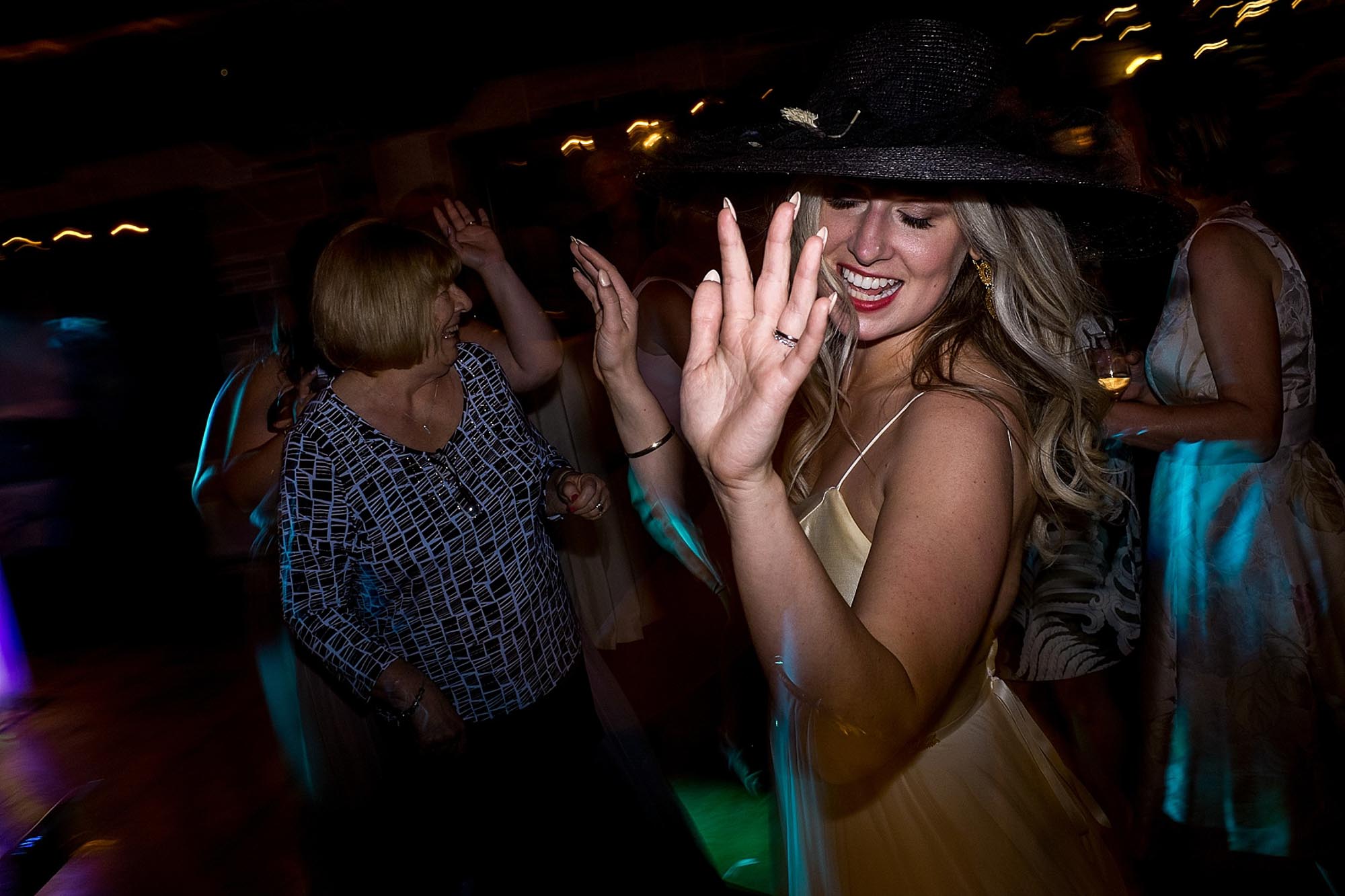 The bride dances during her reception at the Honsberger Estate in Niagara on the lake. 