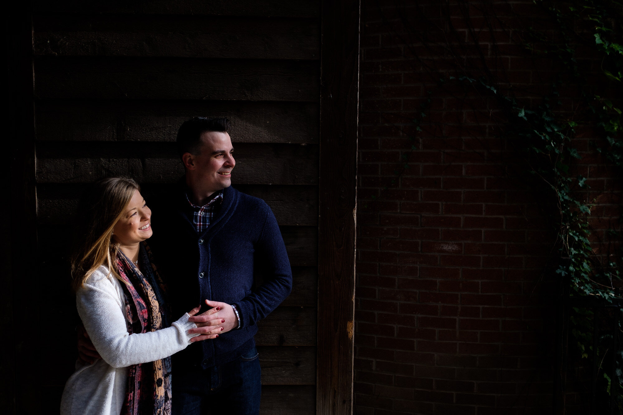  Engagement photographs of Emily + Aaron from their engagement session at Riverdale Farm in Toronto by Toronto wedding photographer Scott Williams.   These two are getting married at Archeo in Toronto’s distillery district this winter. 