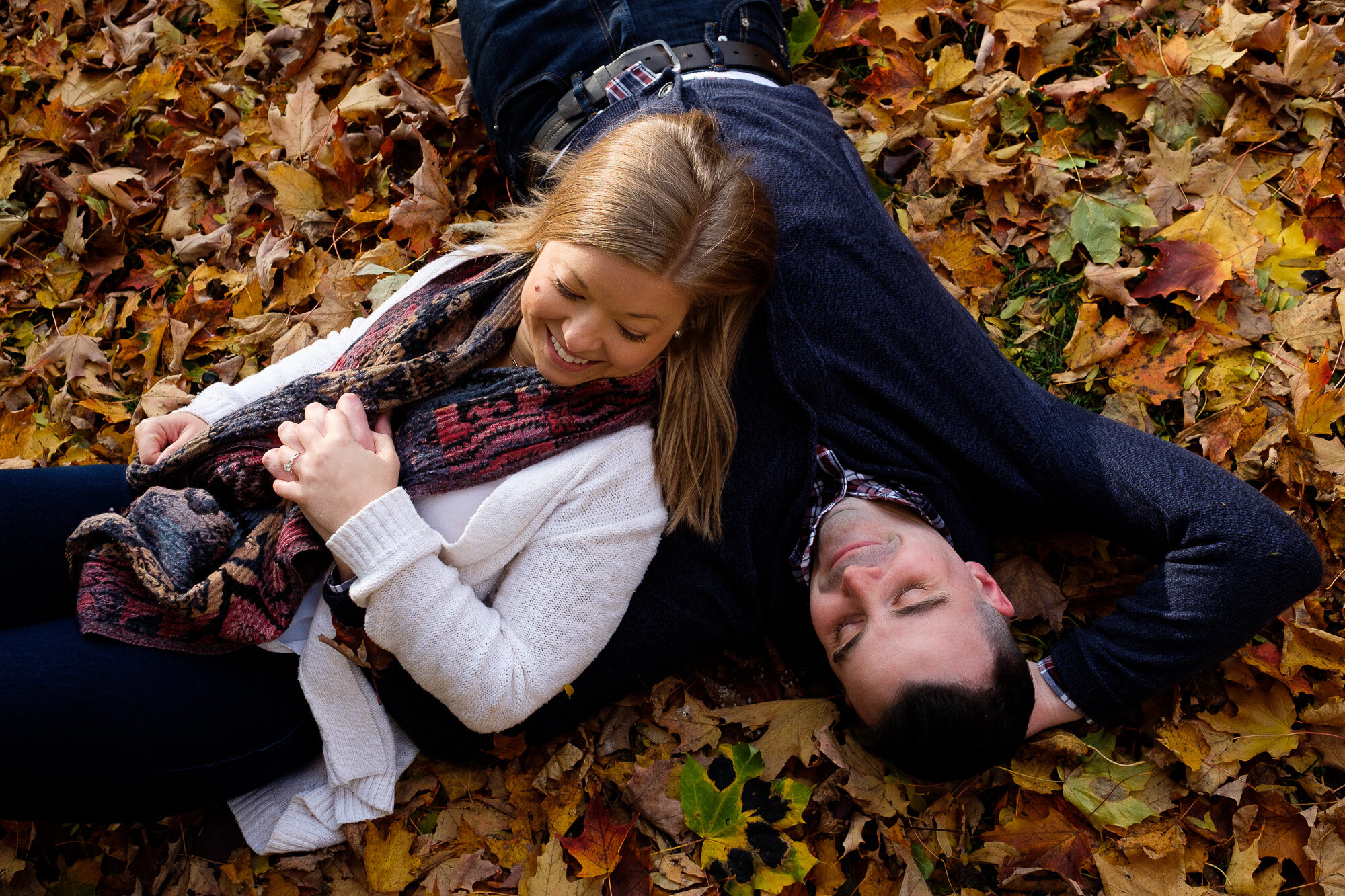  Engagement photographs of Emily + Aaron from their engagement session at Riverdale Farm in Toronto by Toronto wedding photographer Scott Williams. These two are getting married at Archeo in Toronto’s distillery district this winter. 