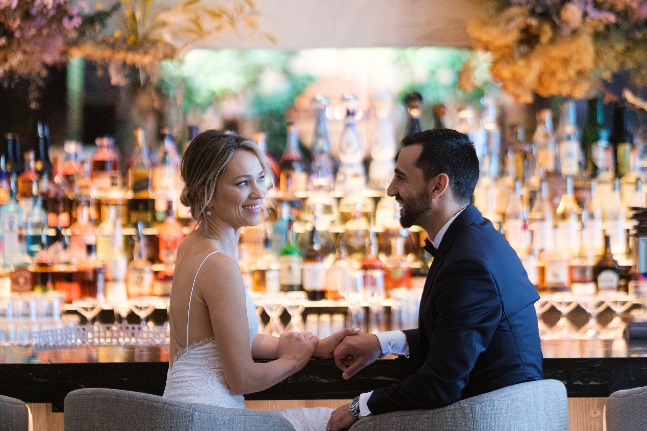  A wedding photograph from Kristina + Amin’s restaurant elopement at Oretta King West in Toronto’s entertainment district by Toronto wedding photographer Scott Williams (www.scottwilliamsphotographer.com) 