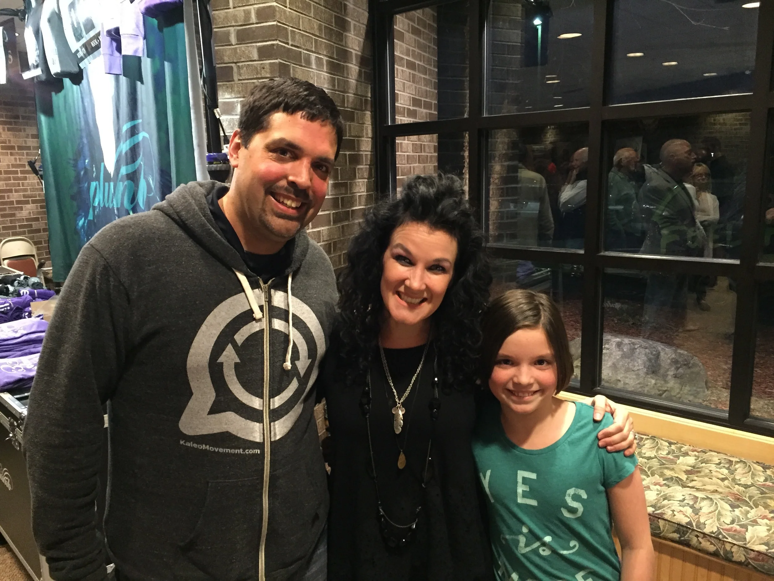 CJ and I had a great time talking with Plumb, taking some pics (Including one very silly one!) and having a CD signed. By far, CJ's favorite person of the night!