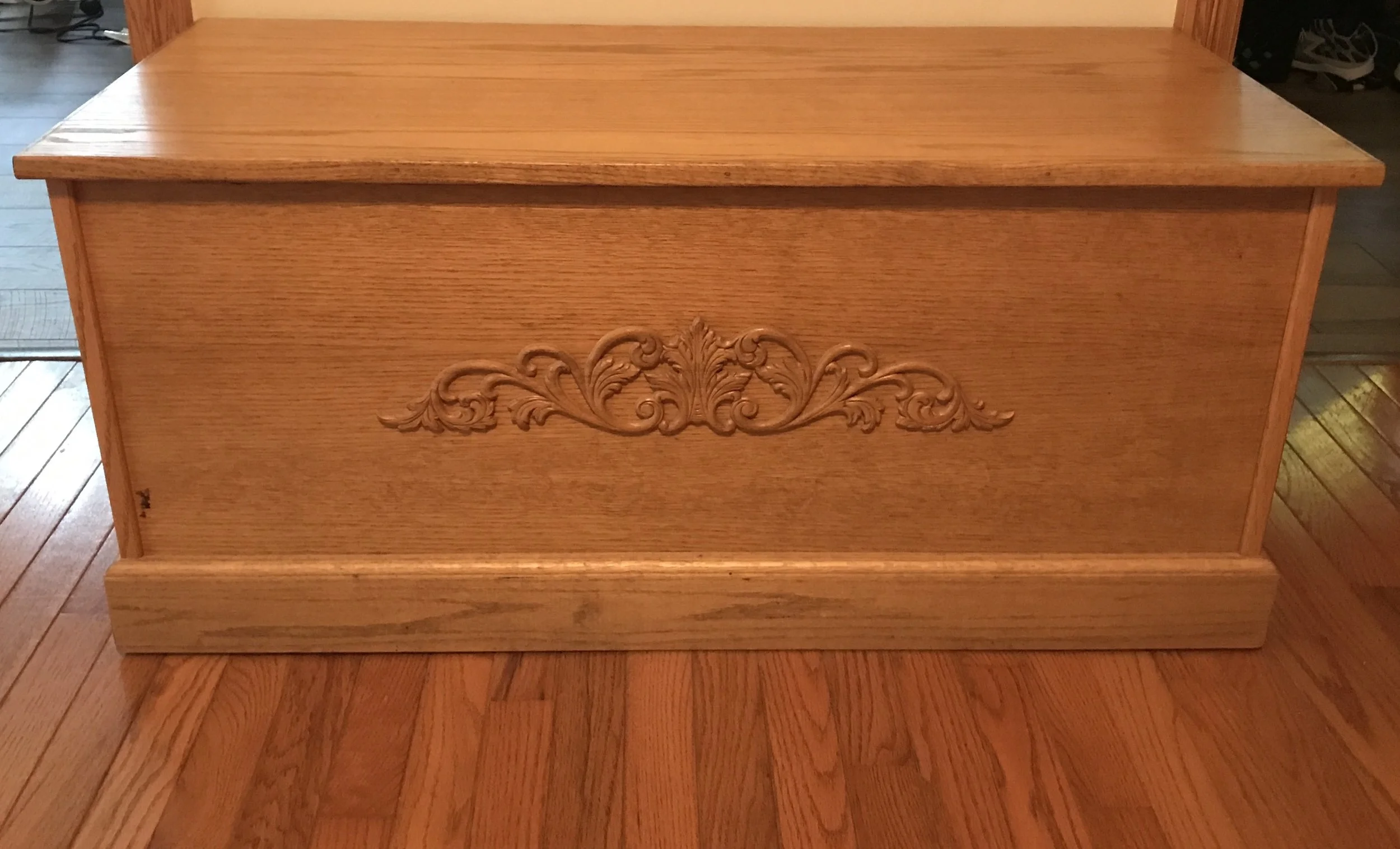 This might be my greatest building claim to fame: a hope chest I made for my wife as an engagement gift (bribe?) 21 years ago and it still holds together!