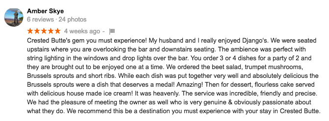 "Absolutely delicious..."