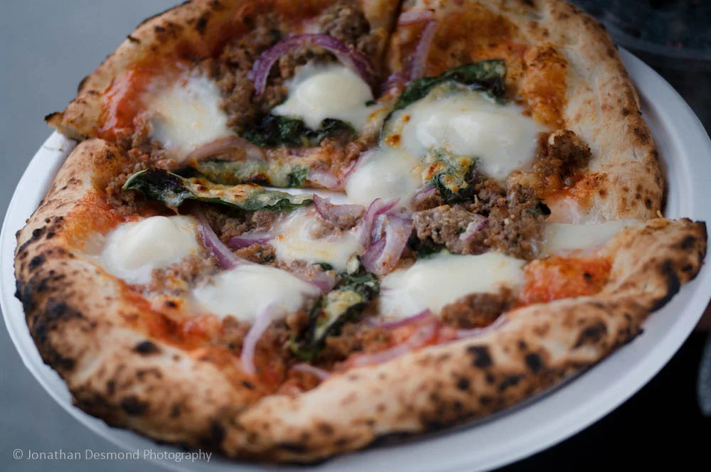 This is the pizza we ordered from Community Pizzeria. Despite the wetness of the weather, my wife and I thoroughly enjoyed this. It was both crispy and soft in all the right places.