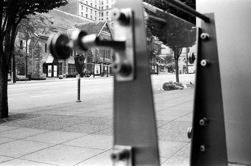 There are quite a number of homeless people in Downtown Vancouver. There are projects in place attempting to address the situation and I hope, for the sake of those who are homeless, that they are fruitful projects.