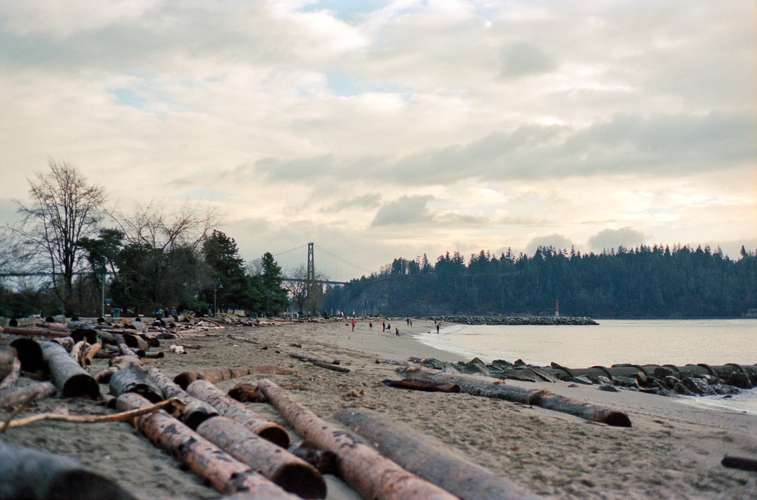 Ambleside in West Vancouver. Despite the current weather today being somewhere in the 30 C range, it was extremely cold the day I took this photograph. Jackets were required.