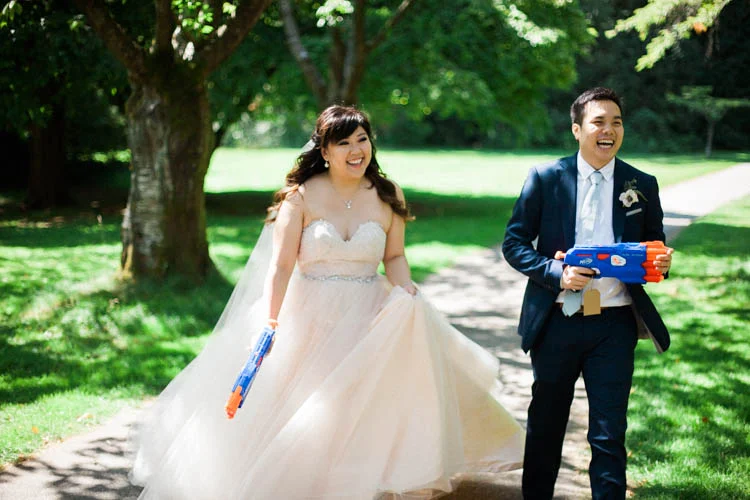 Yes, Nerf guns.