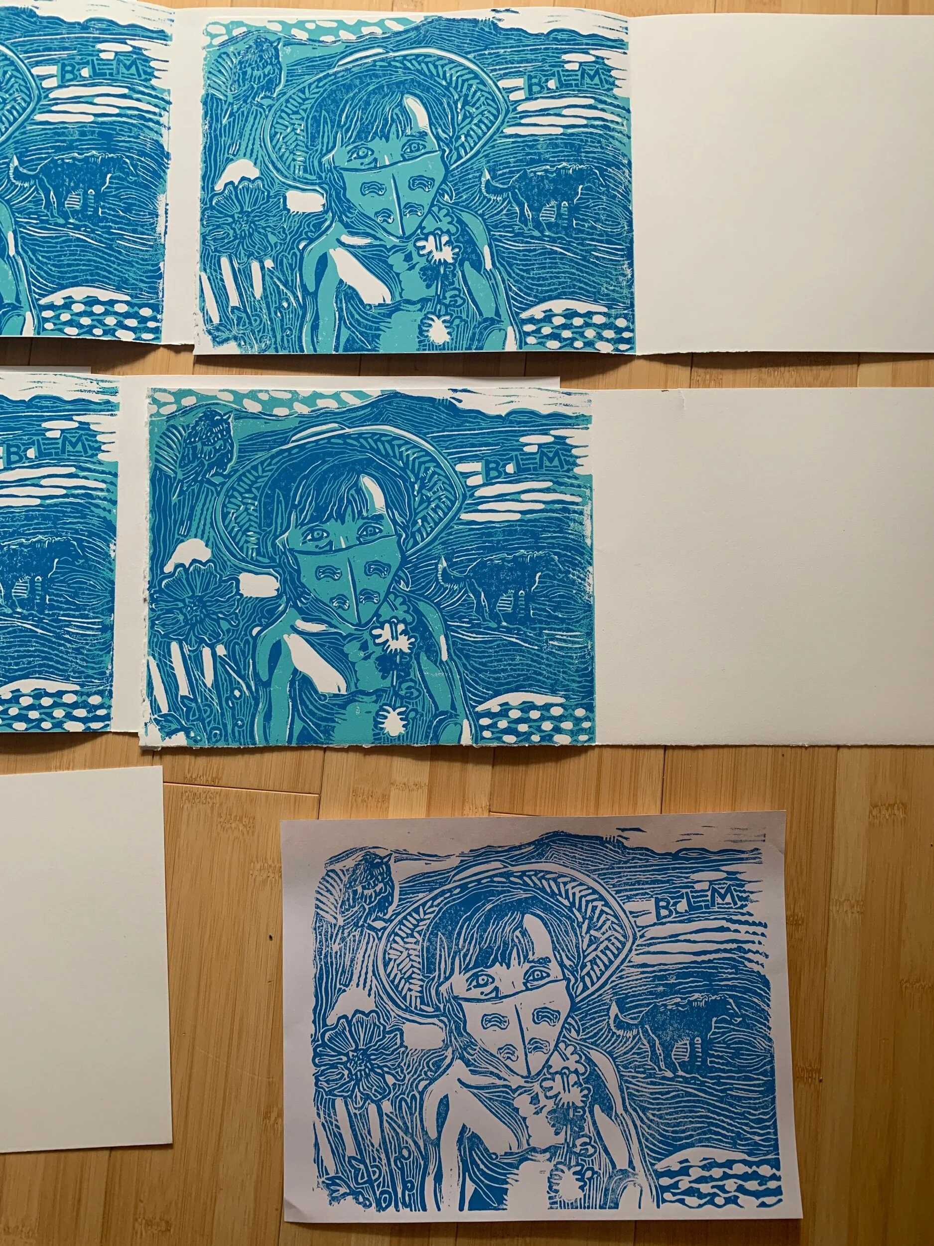  My old professor from CU asked me to participate in a print exchange with artists from around the world. Reflecting on 2020. This is the second layer on the 1st side- much more work to do!&nbsp; 