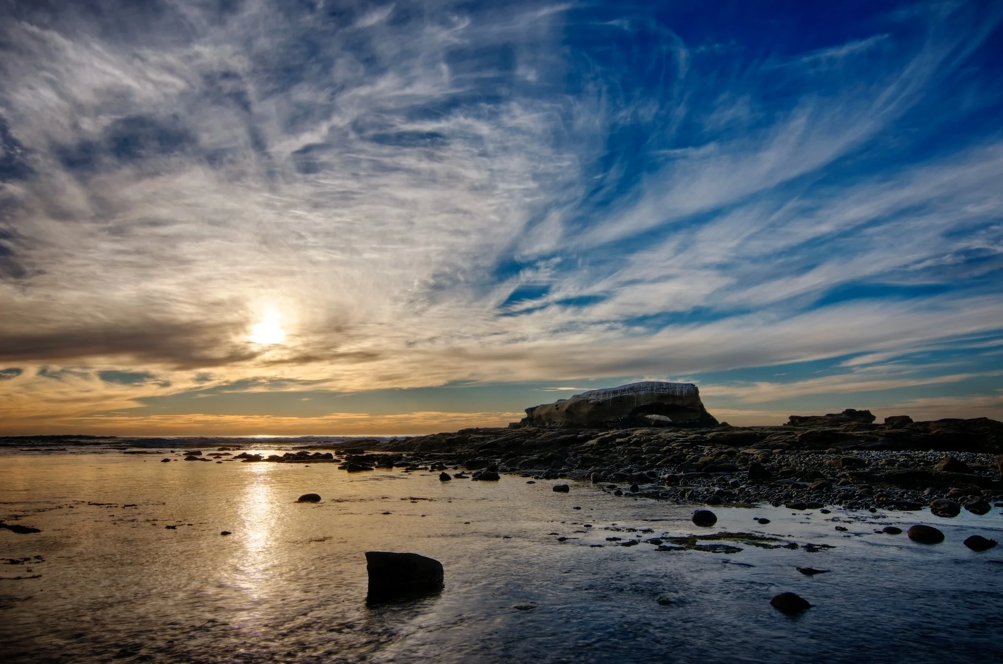 Bird Rock At Low Tide