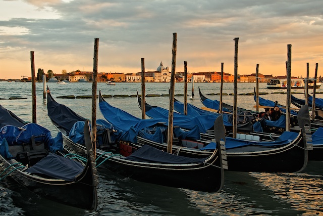 Gondolas In Venice
