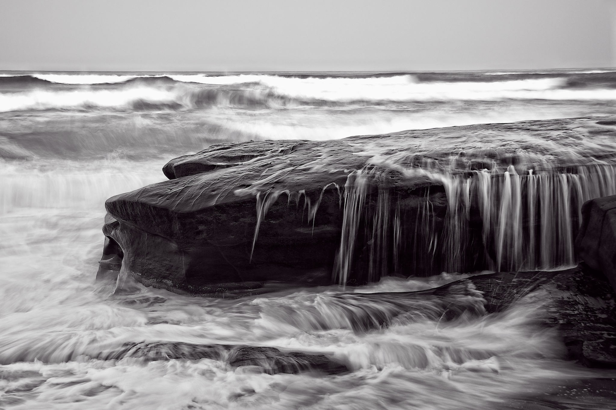 Black & White Gallery / Nature Sculpts The Shore / Buy a Print