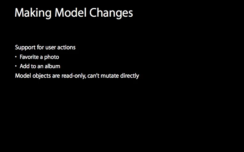 Apps can modify metadata, changes reflected in other apps