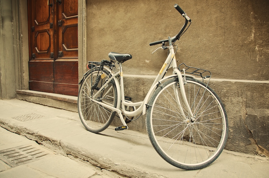 Bicycle and Door in Florence