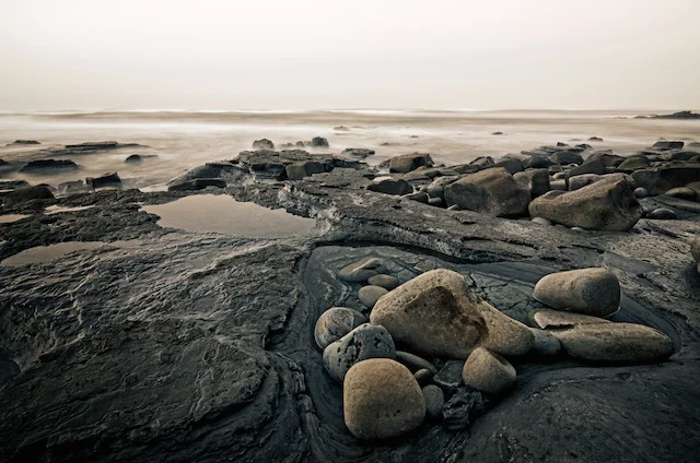A Month Of San Diego - Stones At Sunset Cliffs