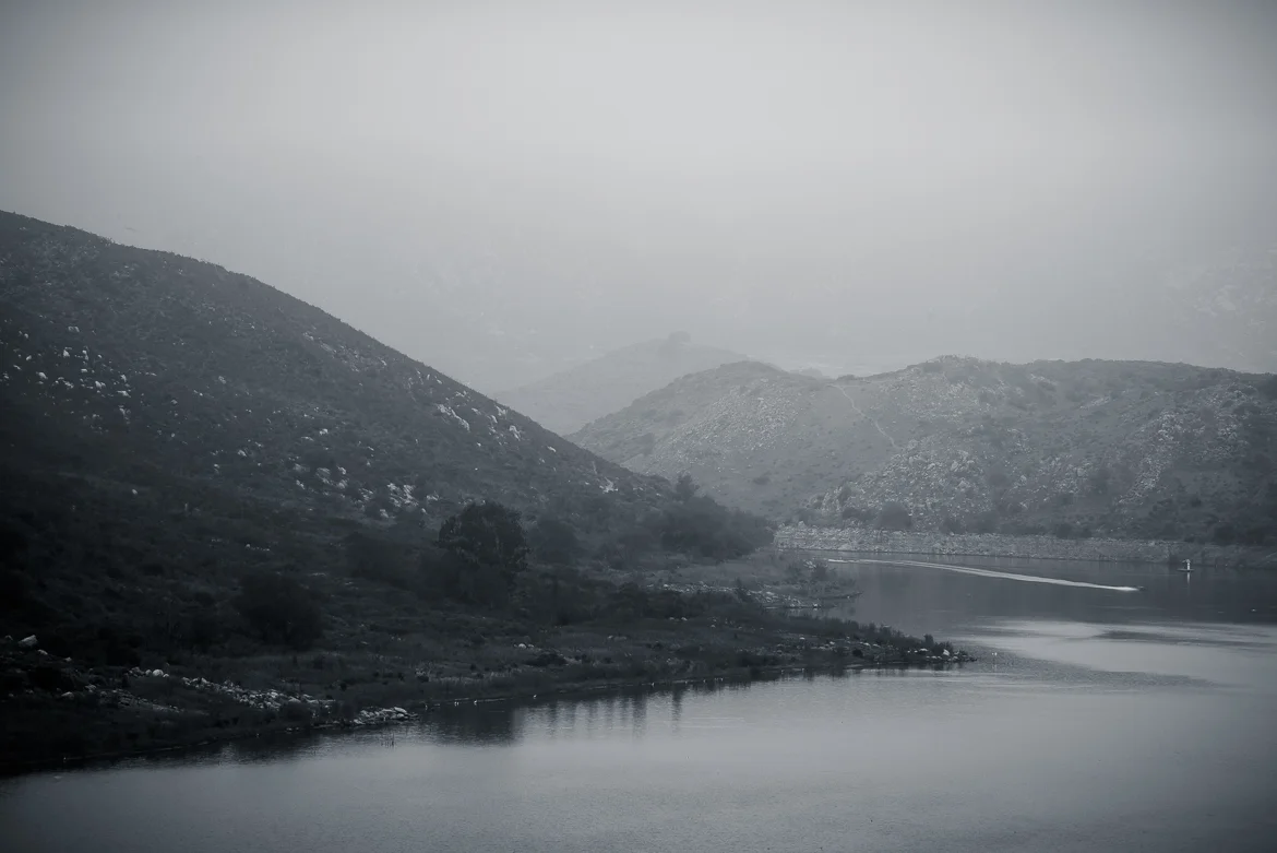 In The Field: Lake Hodges In Fog