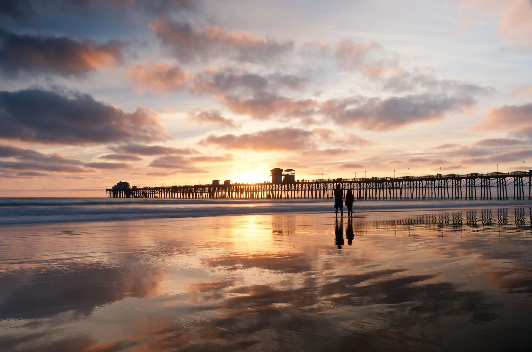 Silhouettes At Sunset