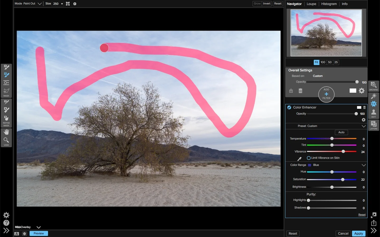 ON1 Quick Mask & Refine Brush