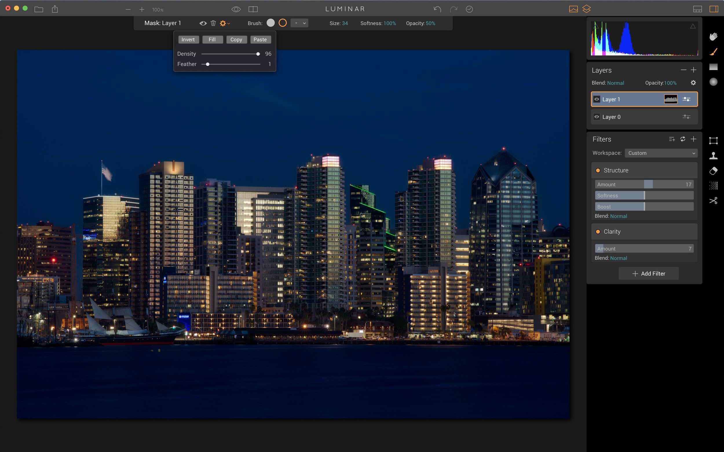 Step 5: Use Layers to add more detail into the skyline