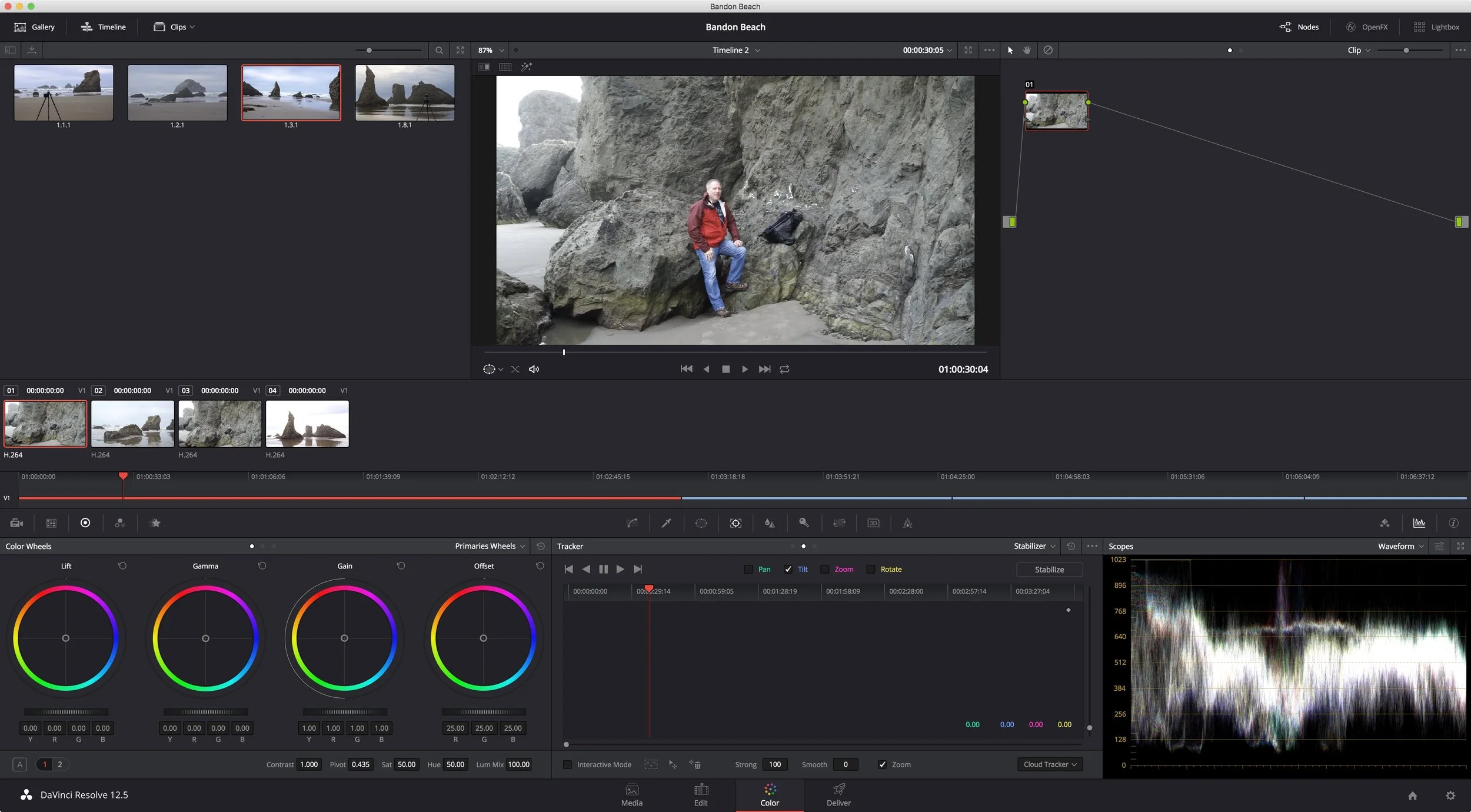 Feeling my way around Davinci Resolve.