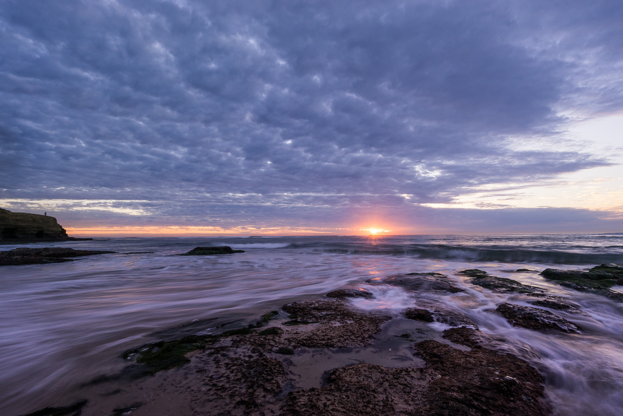 Sunset And Swirls