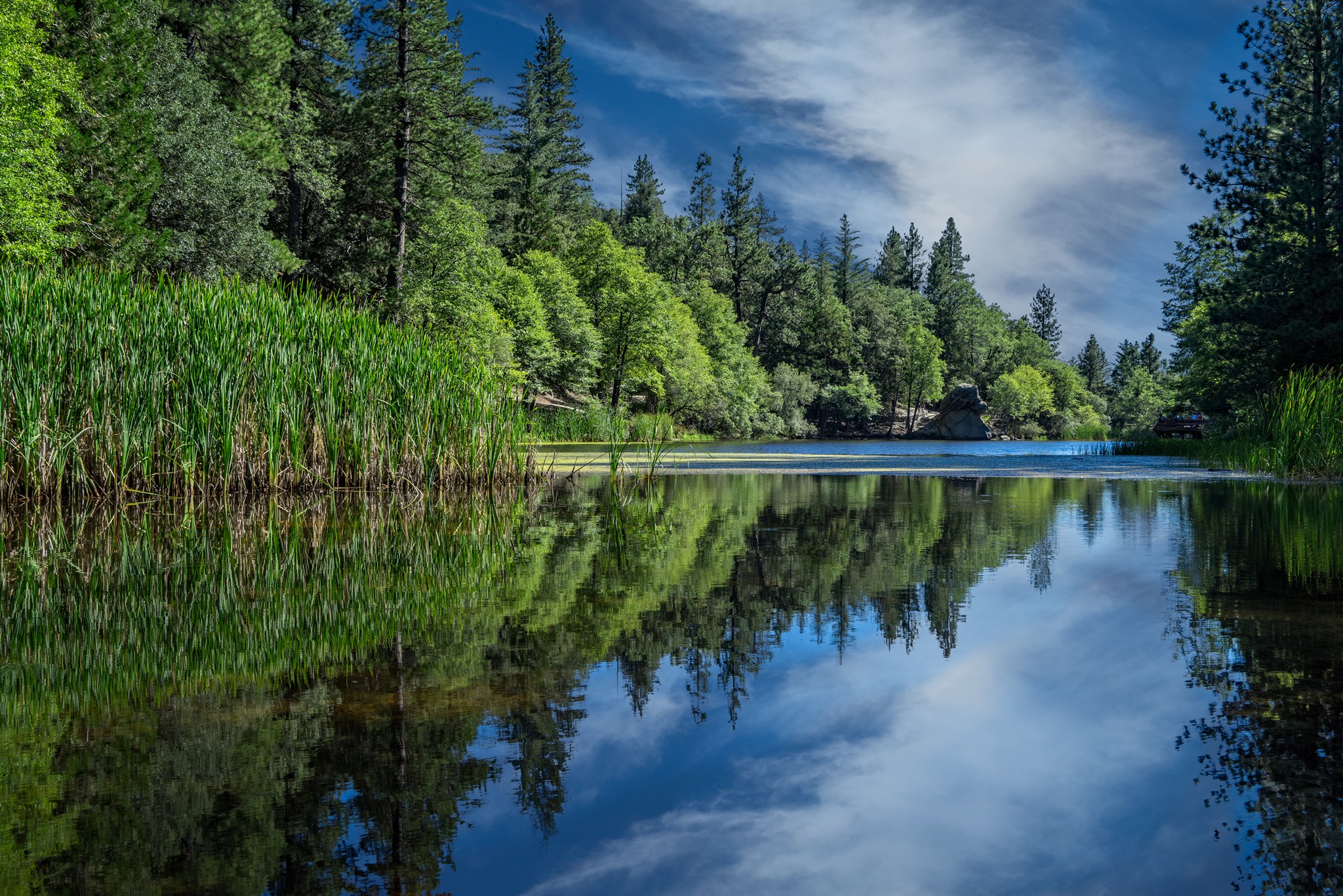 An impromptu drive through the backcountry between San Diego and Riverside counties led me to a small lake outside of Idyllwild, California. Blue, green and calm waters... nothing more.