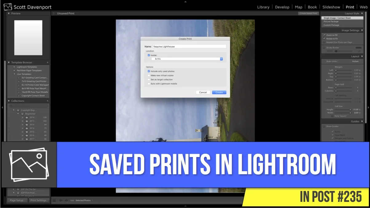 In Post: Saved Print In Lightroom #235