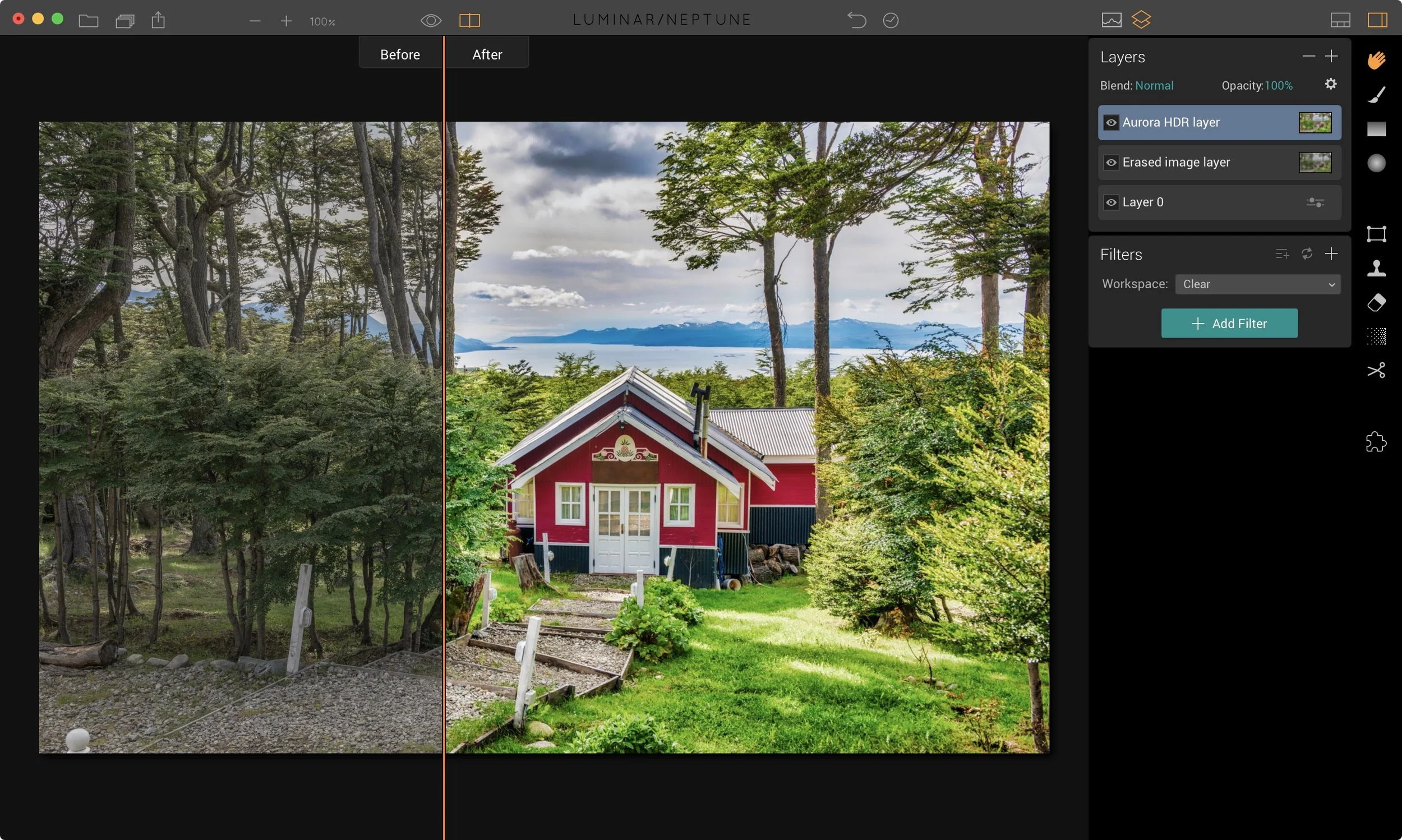 Luminar : Round trips to other Macphun apps like Aurora HDR are added as a new layer