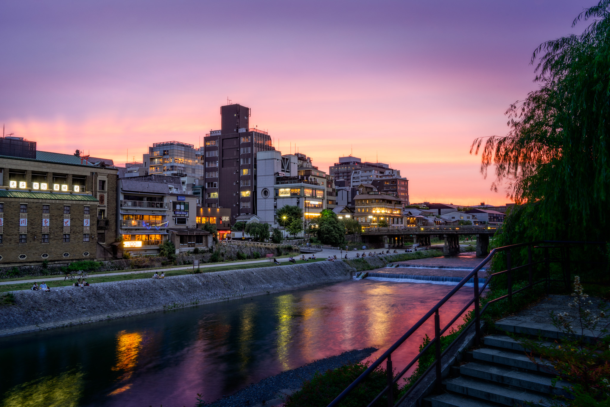 Kyoto River Sunset