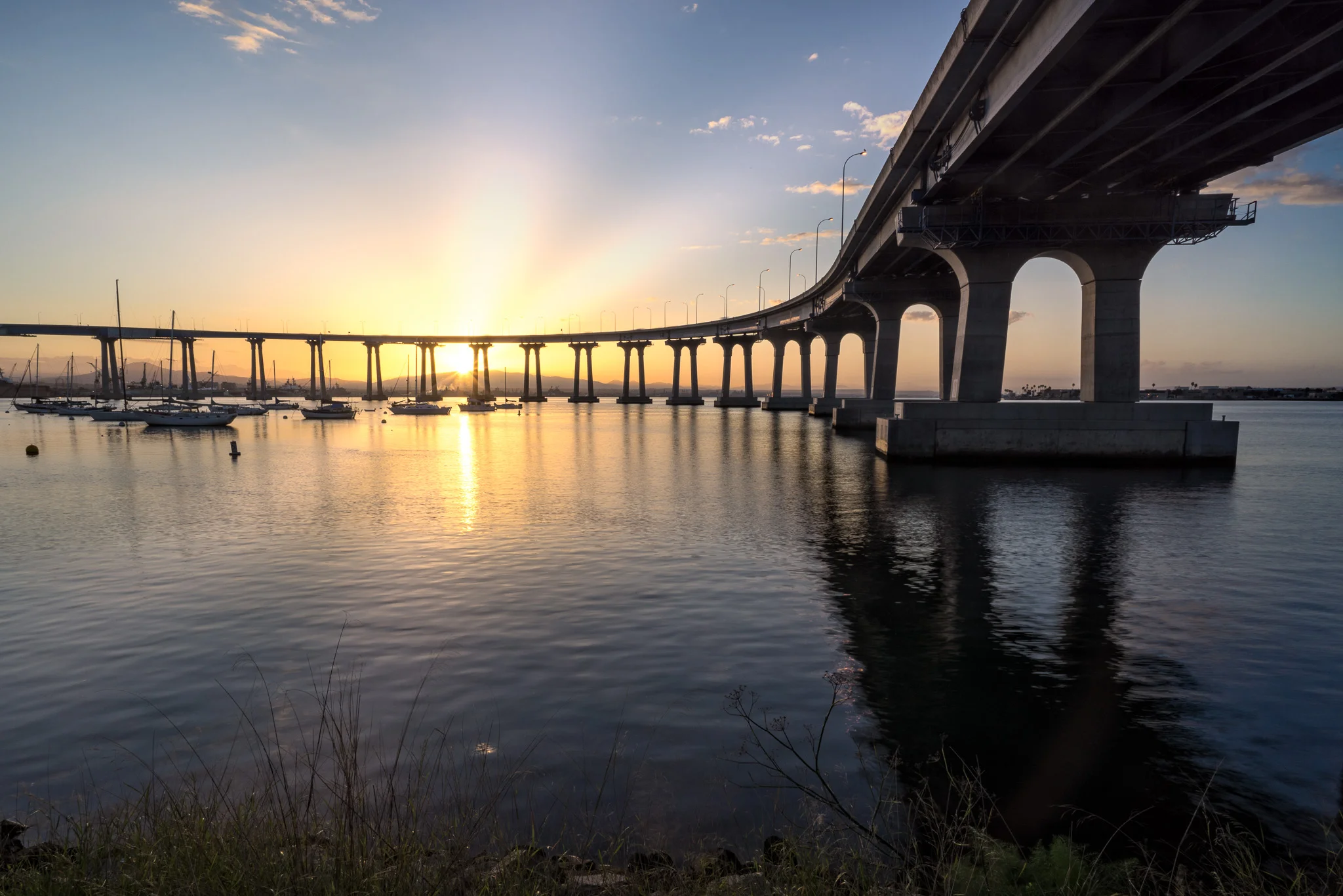 Coronado Bridge At Sunrise