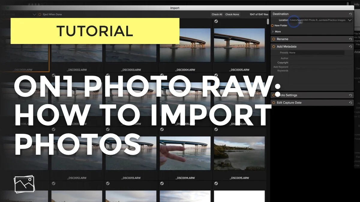 How To Import Photos With ON1 Photo RAW
