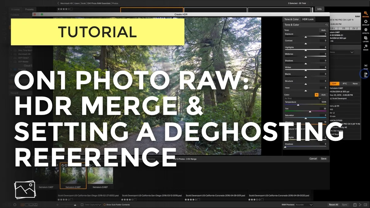 How To Set A Deghosting Reference In ON1 Photo RAW
