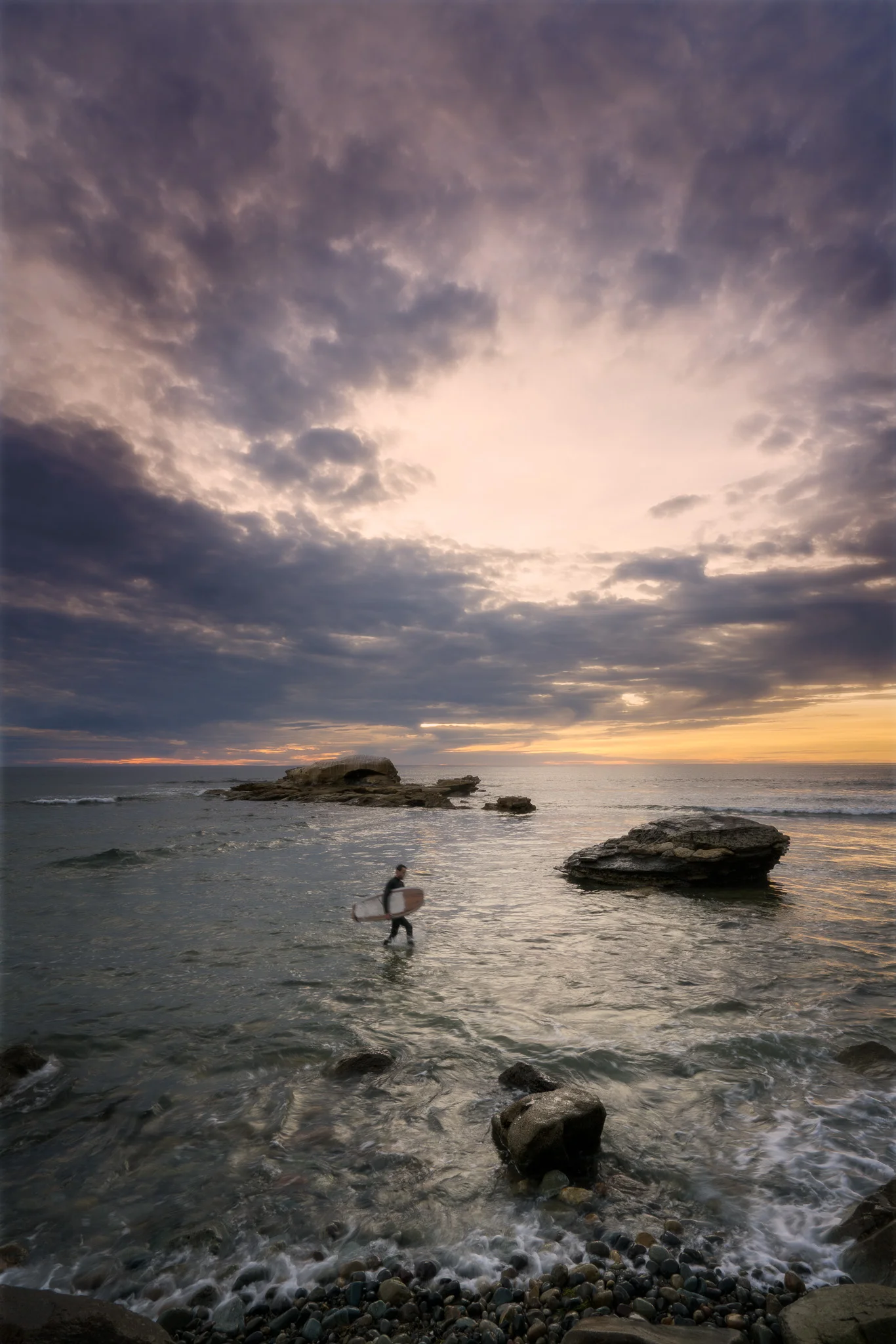Surfer At Bird Rock