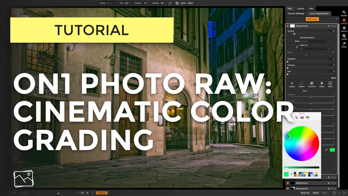 Cinematic Color Grading In ON1 Photo RAW