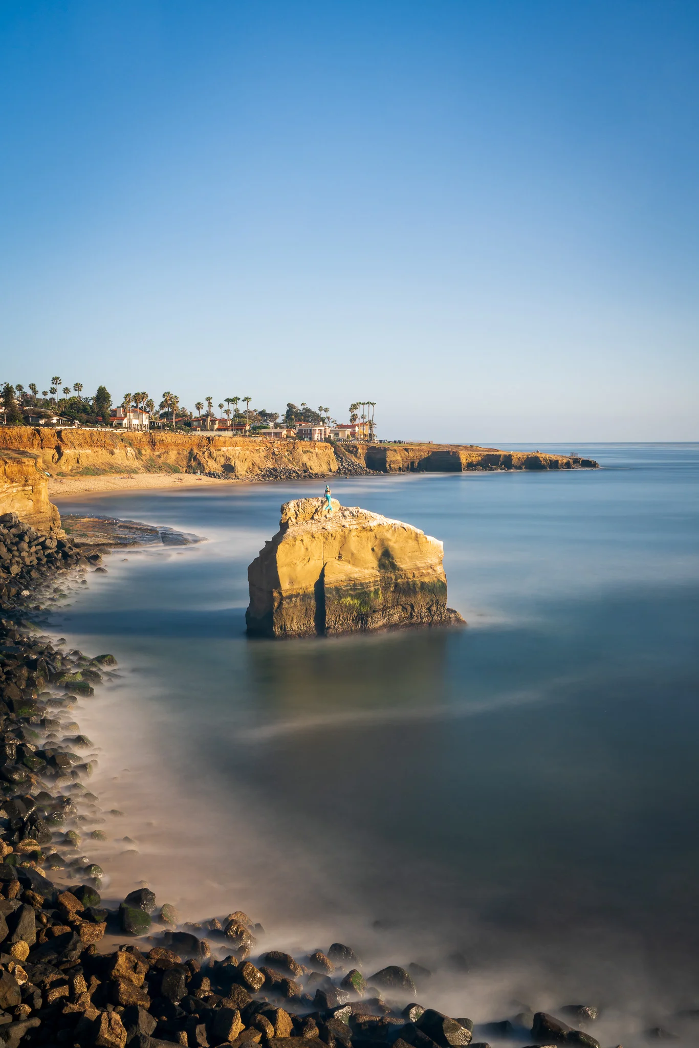 Sunset Cliffs, June 2018. Notice the mermaid on the rock!